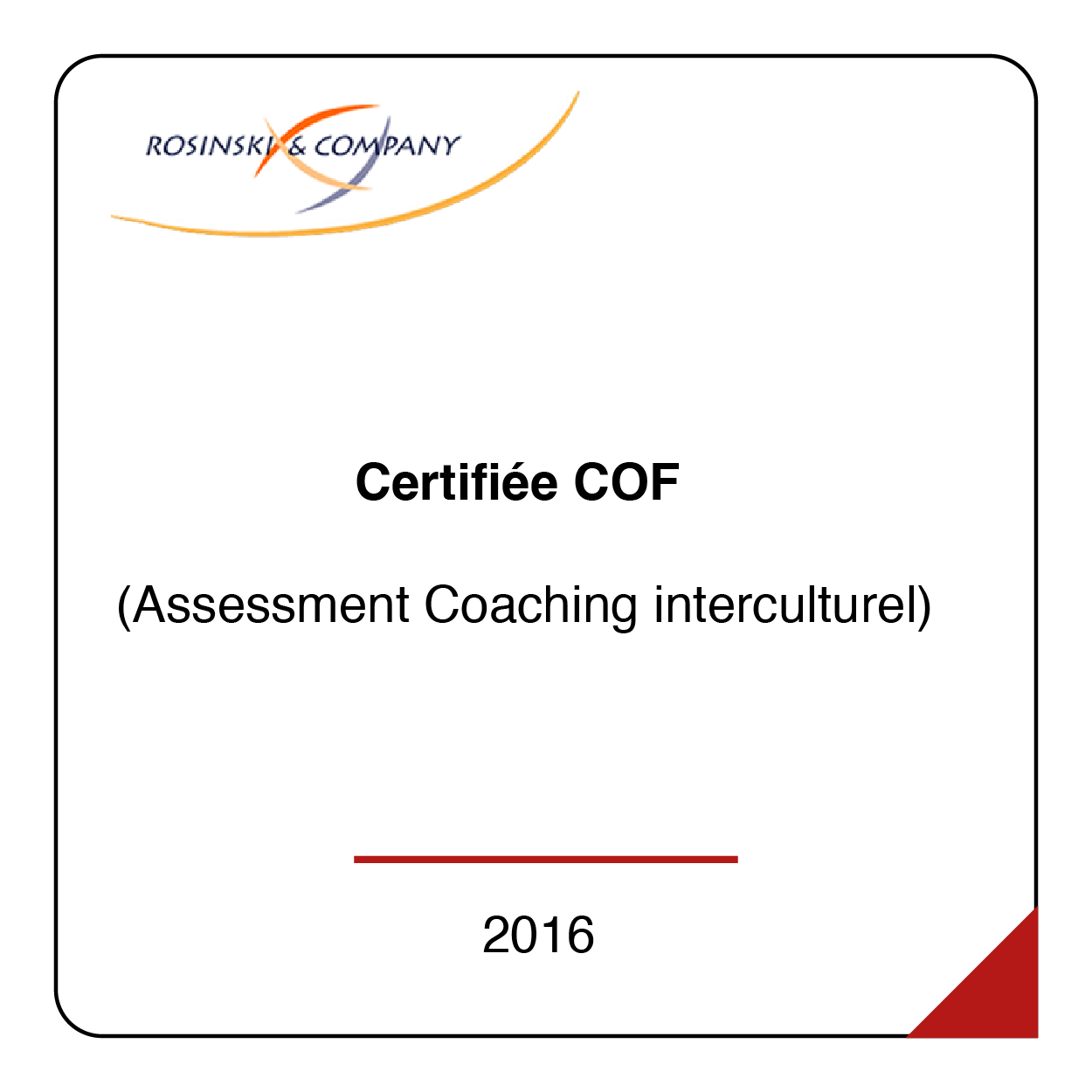 Certification COF coach